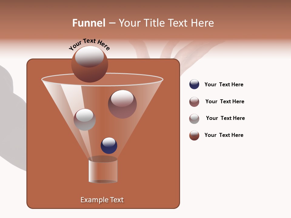 Cutout Tray Over PowerPoint Template