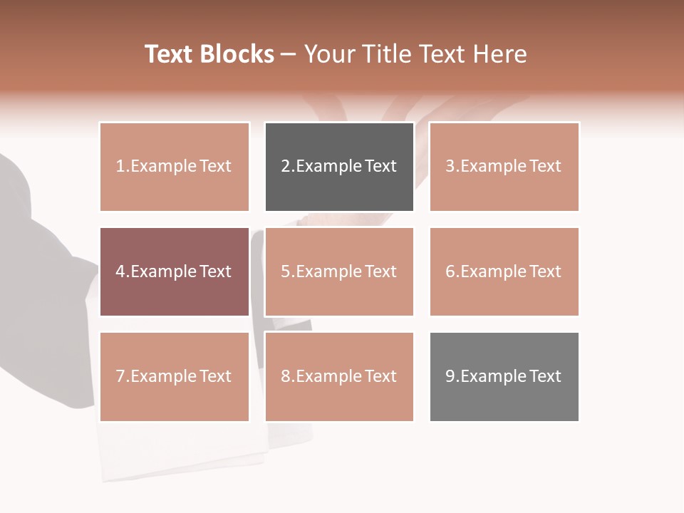 Cutout Tray Over PowerPoint Template