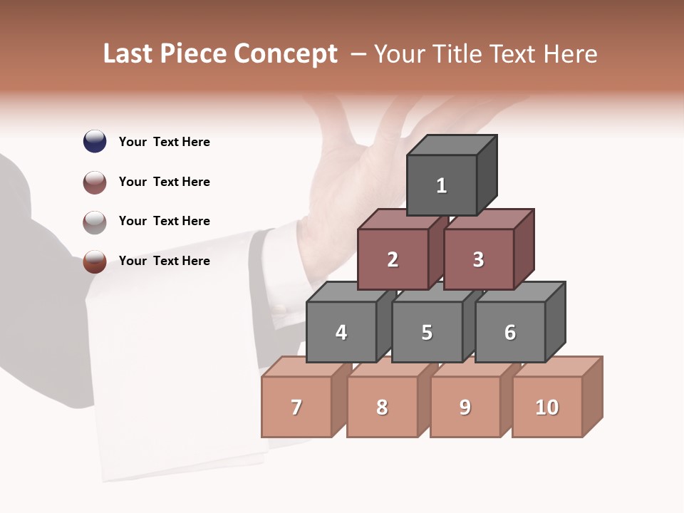 Cutout Tray Over PowerPoint Template
