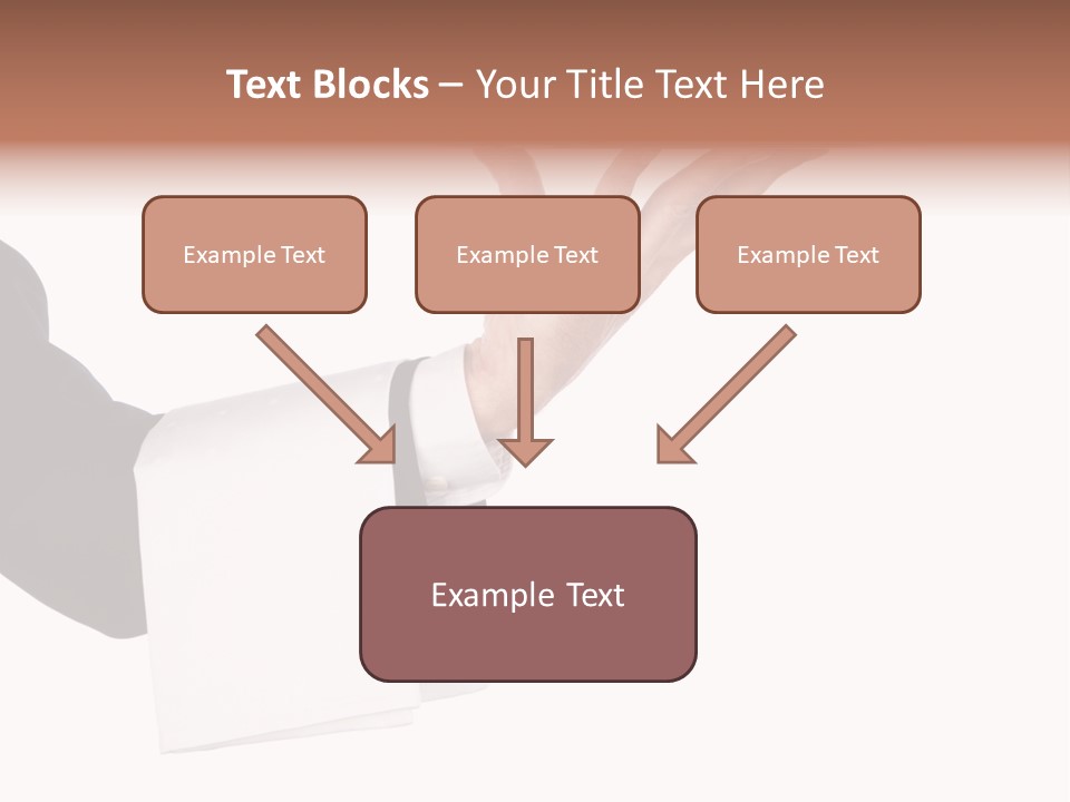 Cutout Tray Over PowerPoint Template