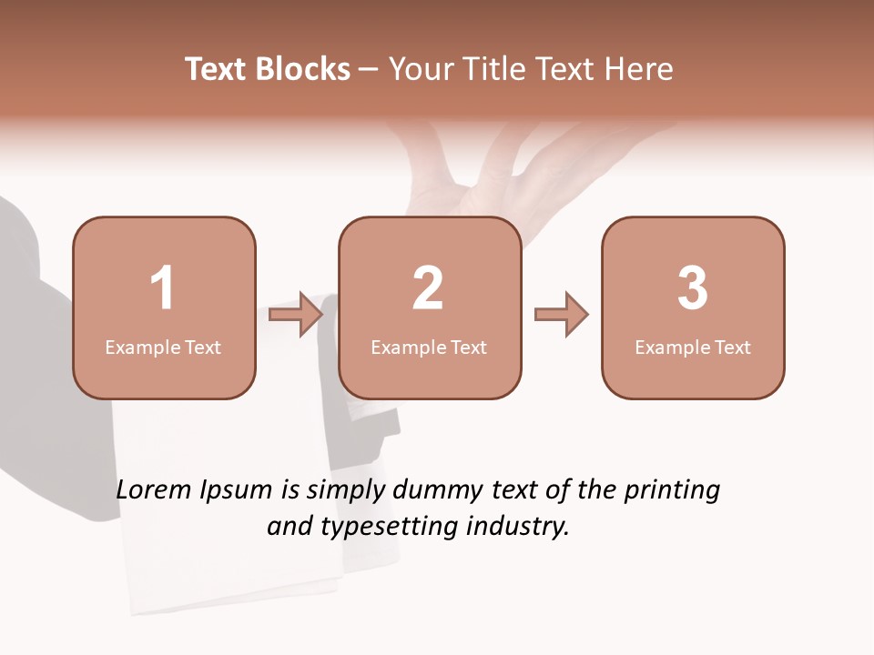 Cutout Tray Over PowerPoint Template
