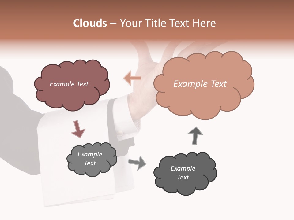 Cutout Tray Over PowerPoint Template
