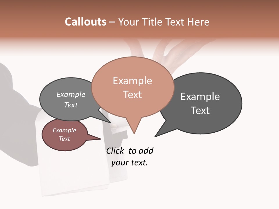 Cutout Tray Over PowerPoint Template