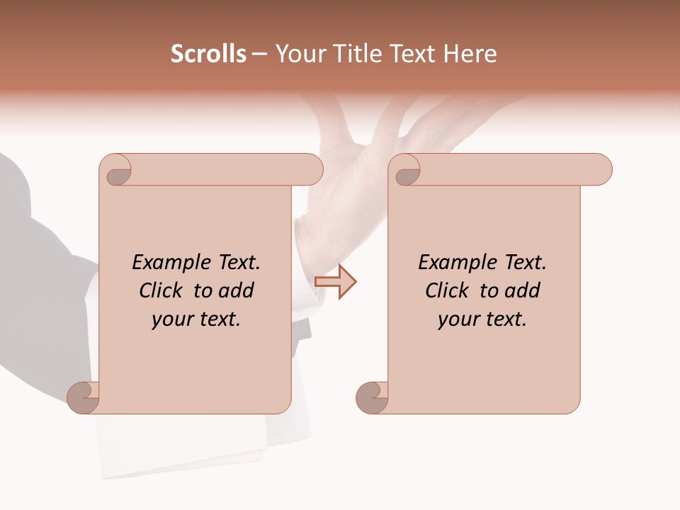 Cutout Tray Over PowerPoint Template