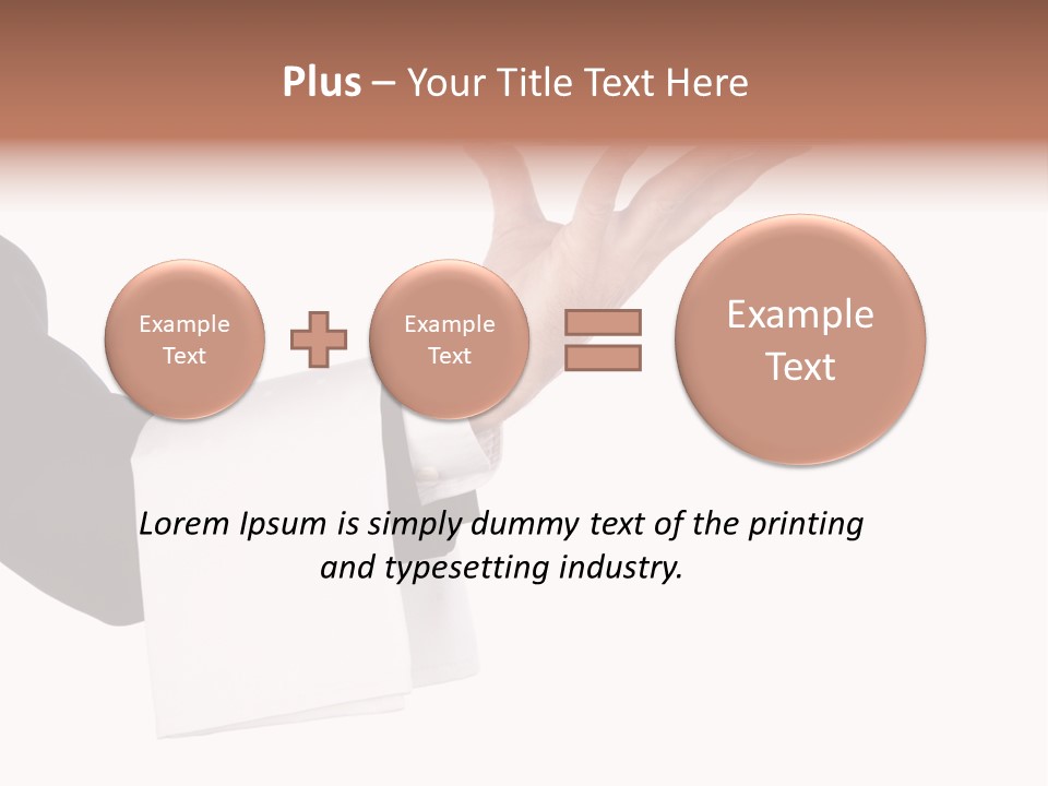 Cutout Tray Over PowerPoint Template