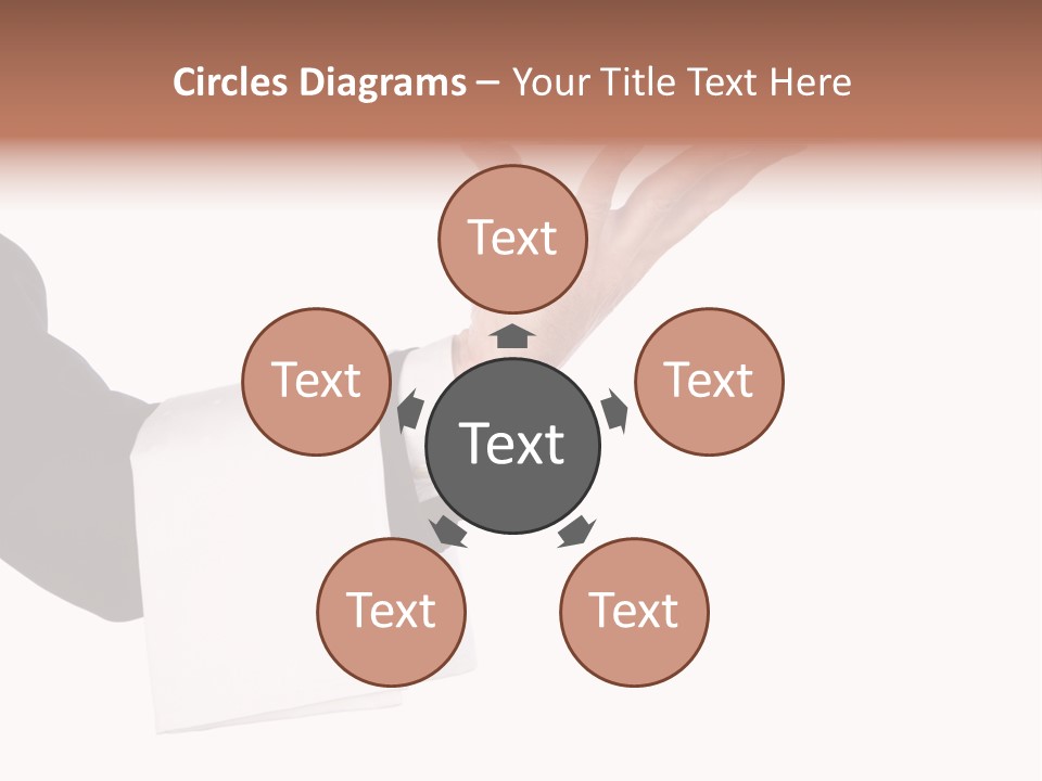 Cutout Tray Over PowerPoint Template