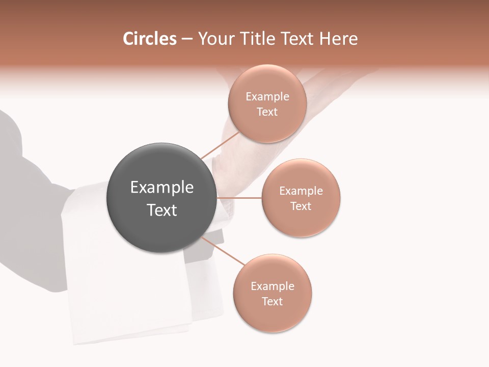 Cutout Tray Over PowerPoint Template