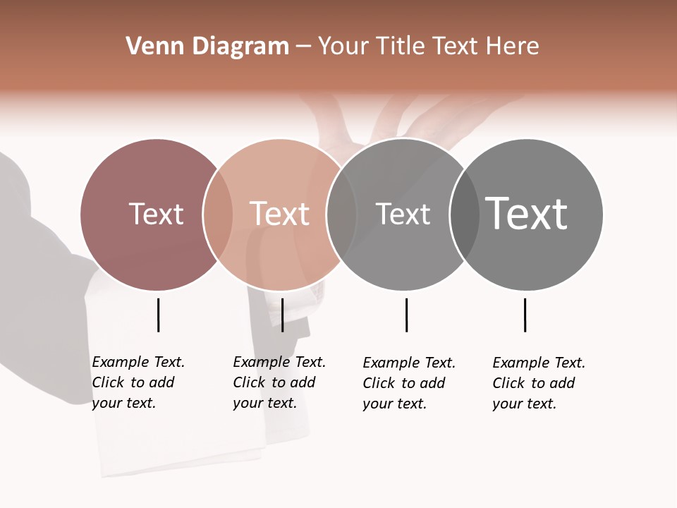 Cutout Tray Over PowerPoint Template