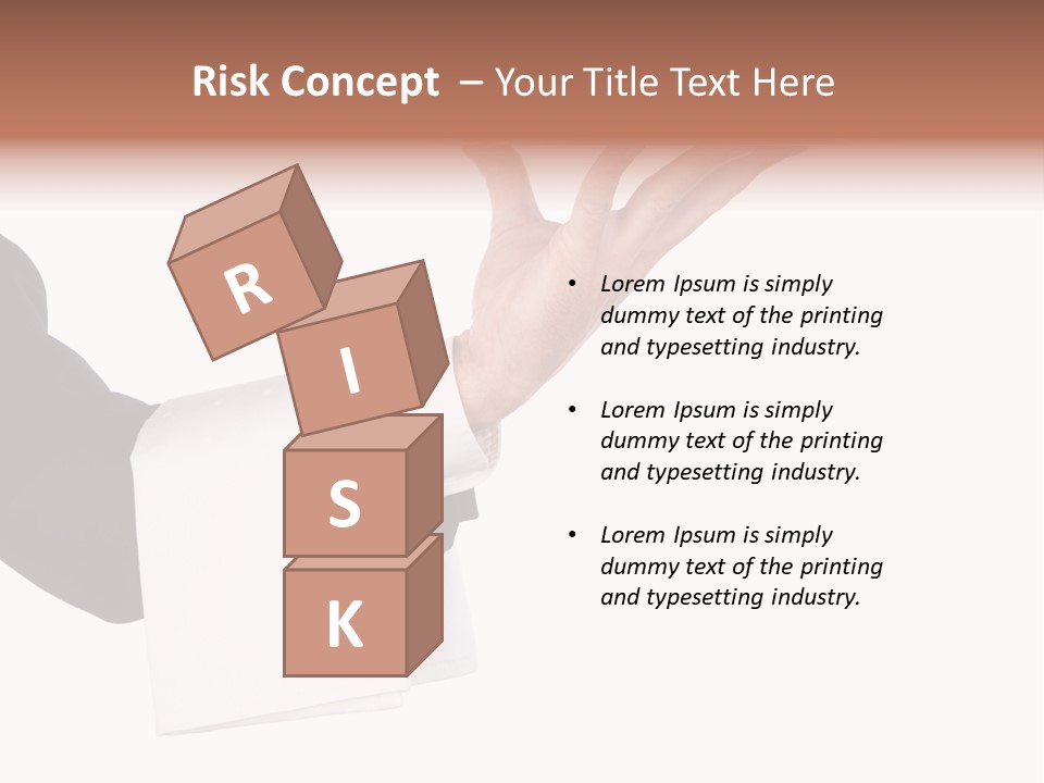 Cutout Tray Over PowerPoint Template