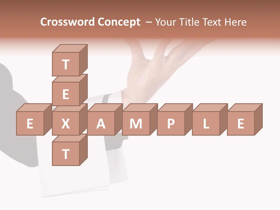 Cutout Tray Over PowerPoint Template