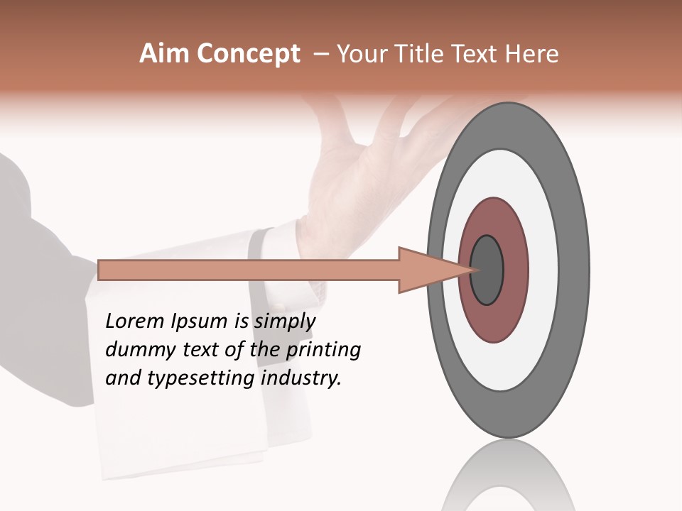 Cutout Tray Over PowerPoint Template