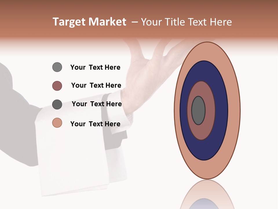 Cutout Tray Over PowerPoint Template