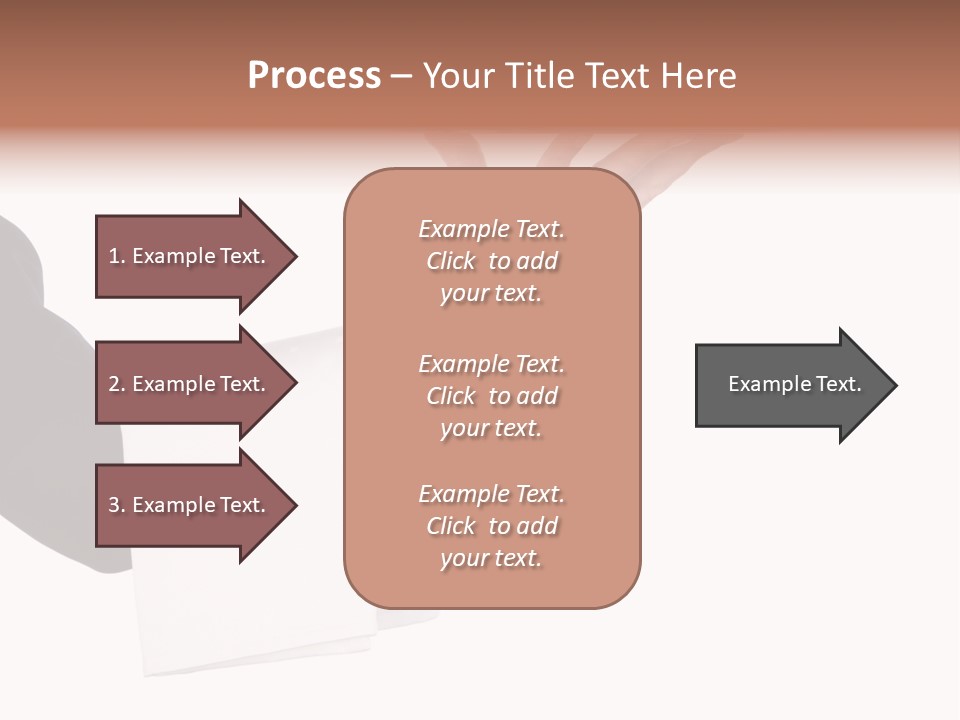 Cutout Tray Over PowerPoint Template