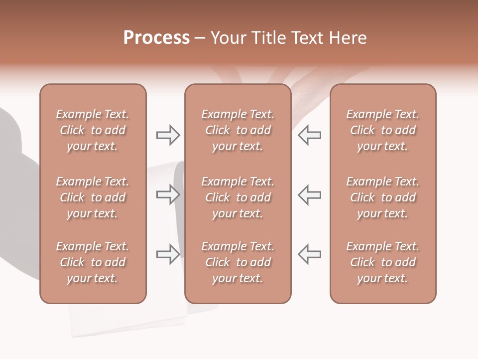 Cutout Tray Over PowerPoint Template
