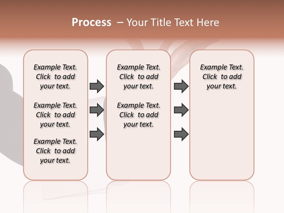 Cutout Tray Over PowerPoint Template