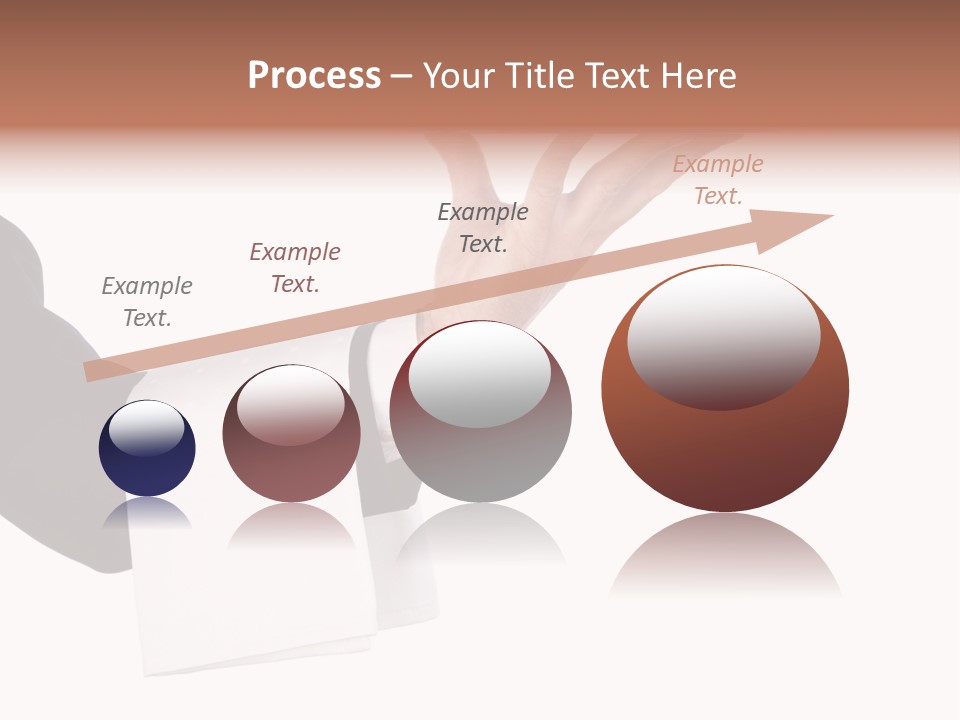Cutout Tray Over PowerPoint Template
