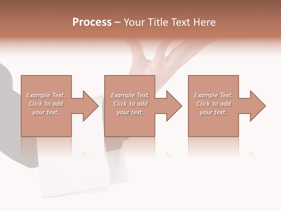 Cutout Tray Over PowerPoint Template