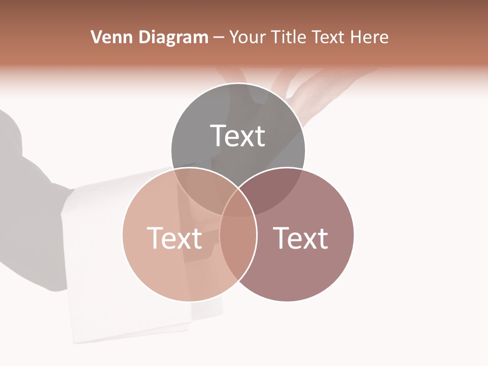 Cutout Tray Over PowerPoint Template