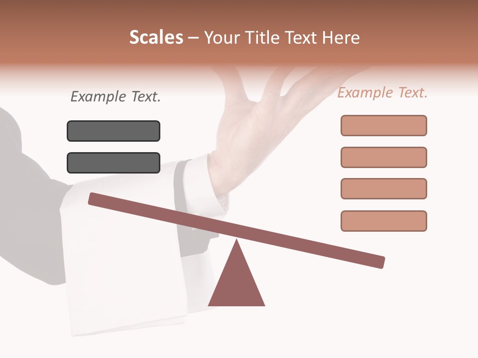 Cutout Tray Over PowerPoint Template