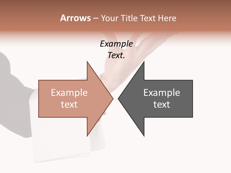 Cutout Tray Over PowerPoint Template