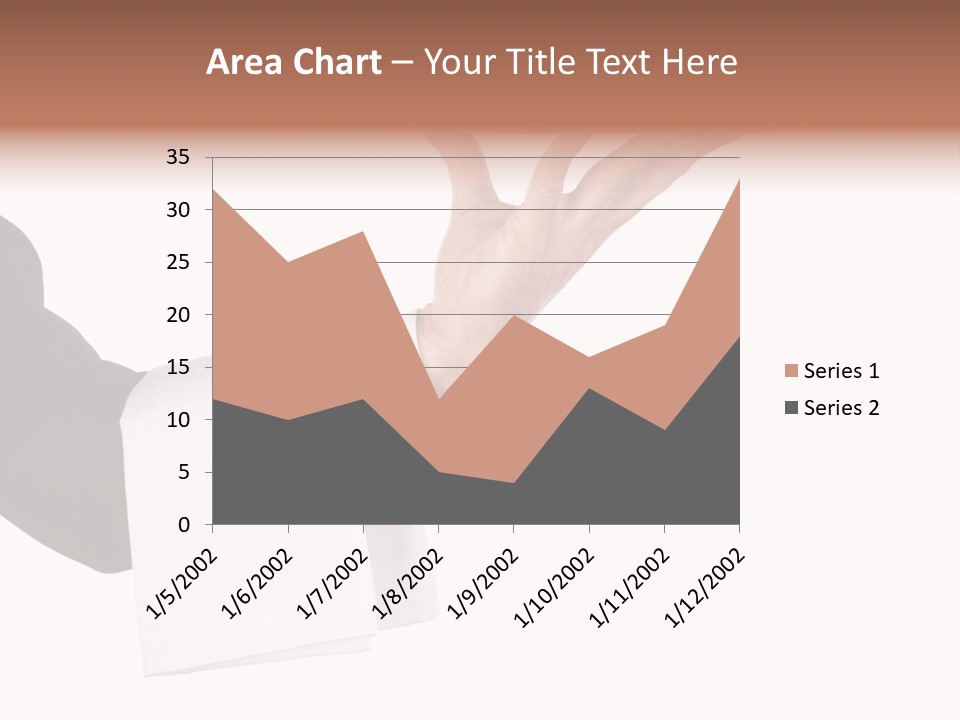 Cutout Tray Over PowerPoint Template