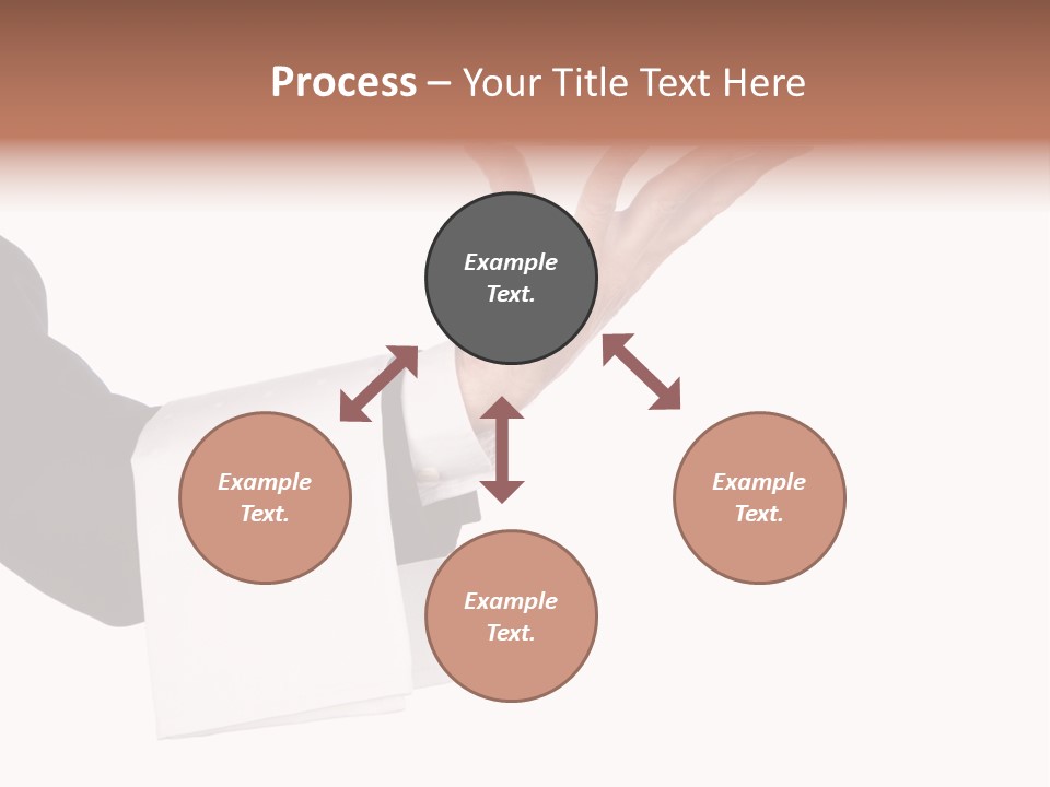 Cutout Tray Over PowerPoint Template
