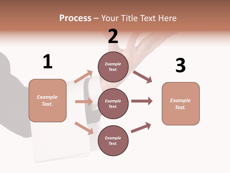 Cutout Tray Over PowerPoint Template