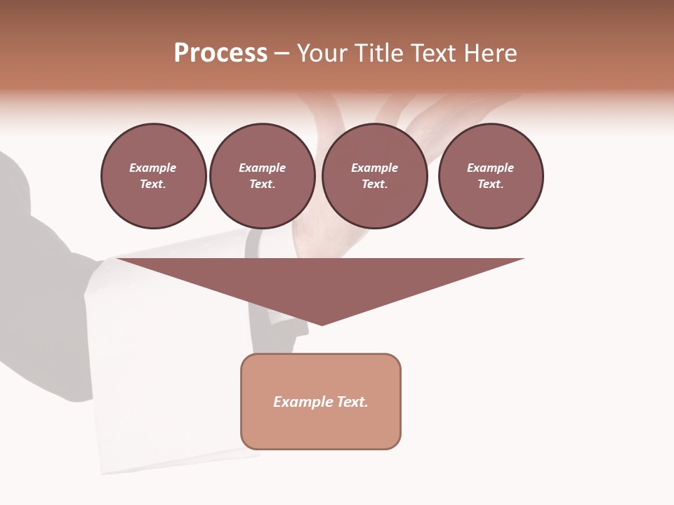 Cutout Tray Over PowerPoint Template