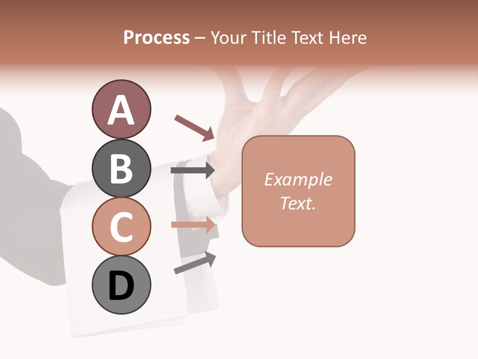 Cutout Tray Over PowerPoint Template