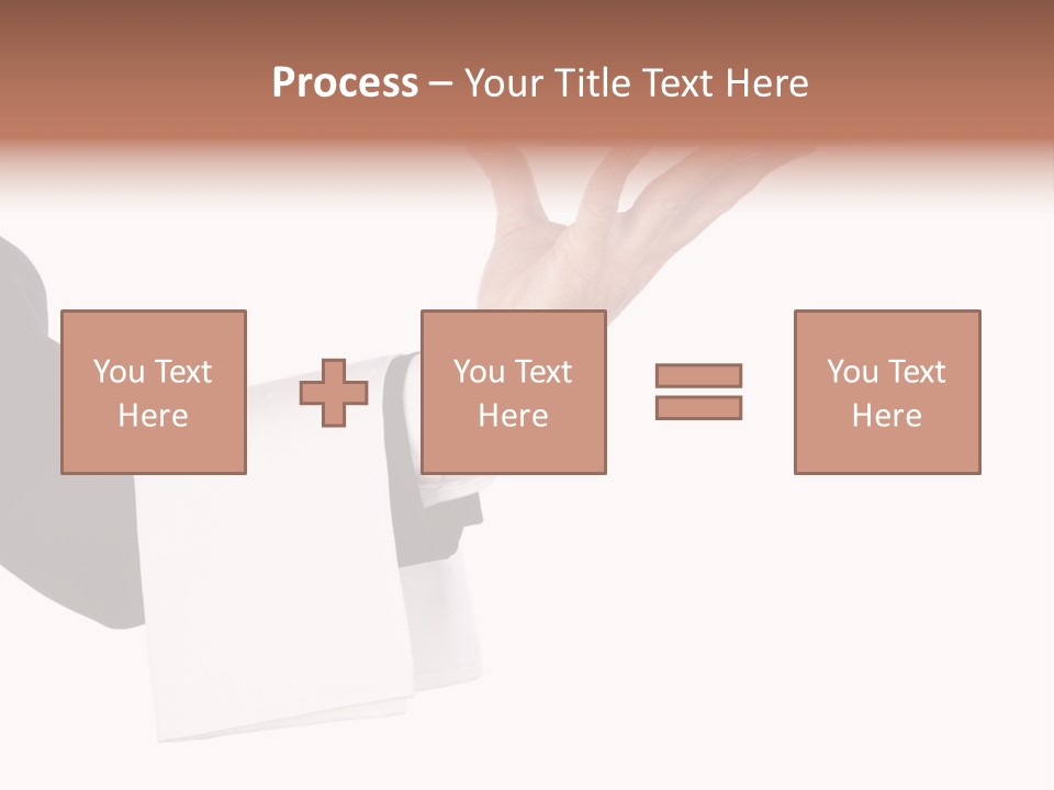 Cutout Tray Over PowerPoint Template