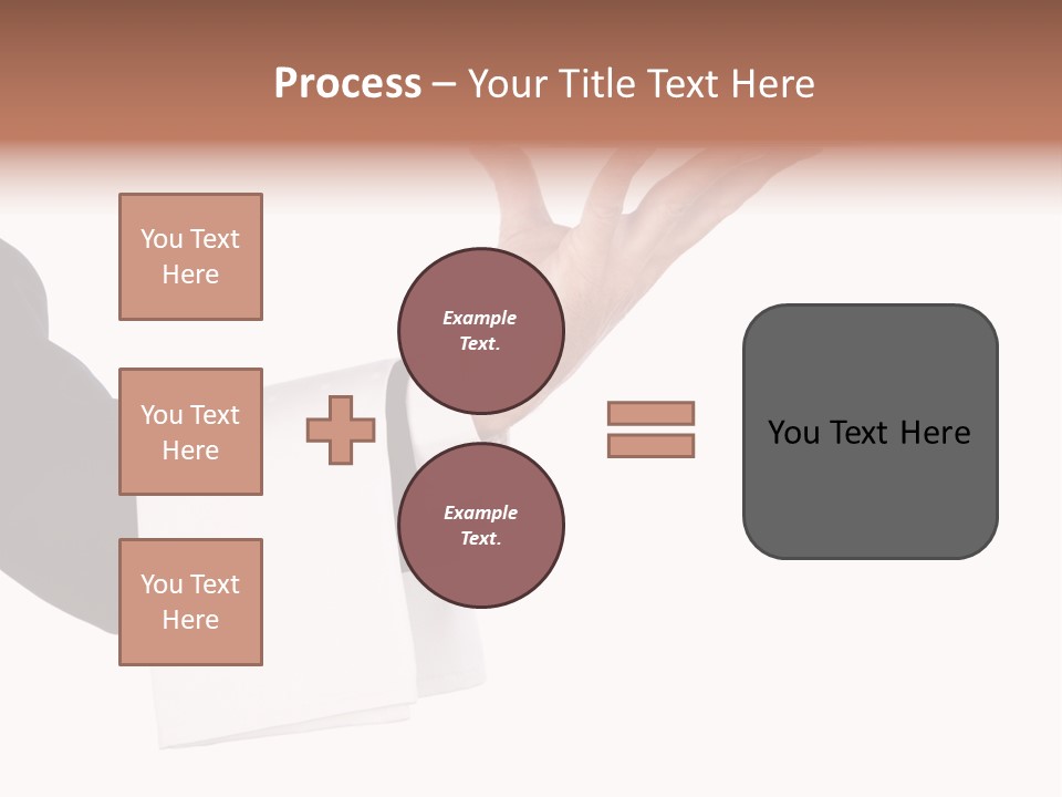 Cutout Tray Over PowerPoint Template
