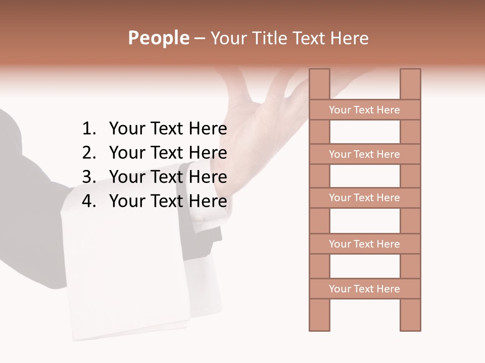 Cutout Tray Over PowerPoint Template