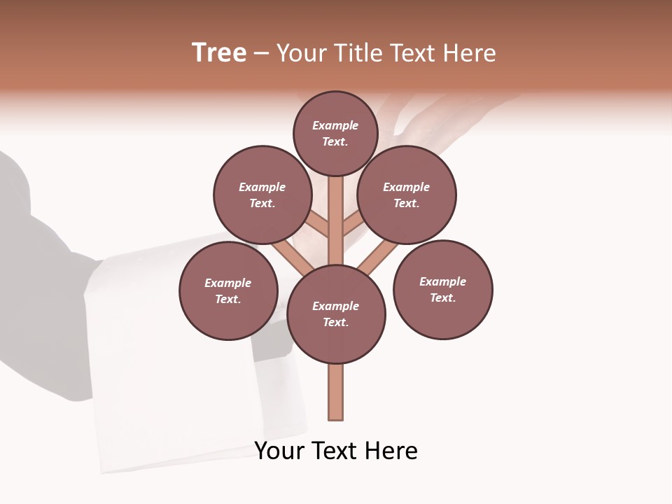 Cutout Tray Over PowerPoint Template