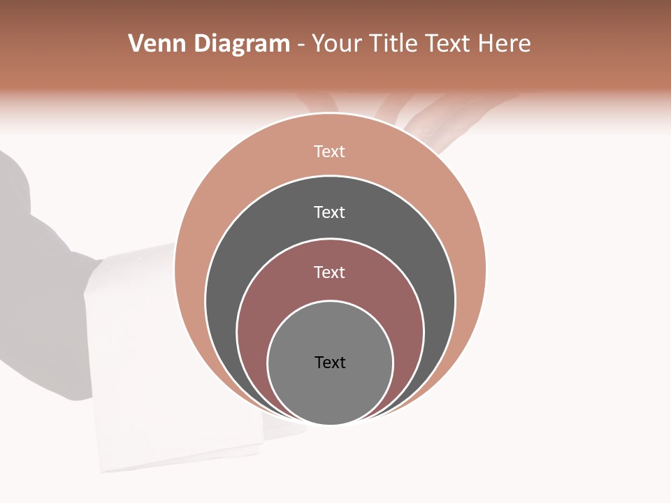 Cutout Tray Over PowerPoint Template