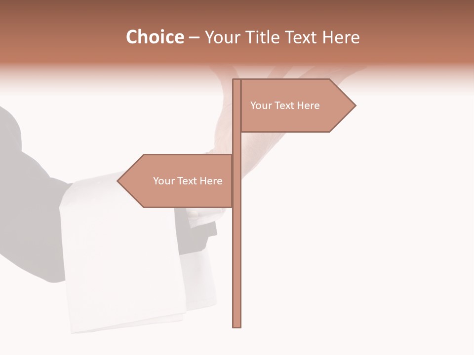 Cutout Tray Over PowerPoint Template