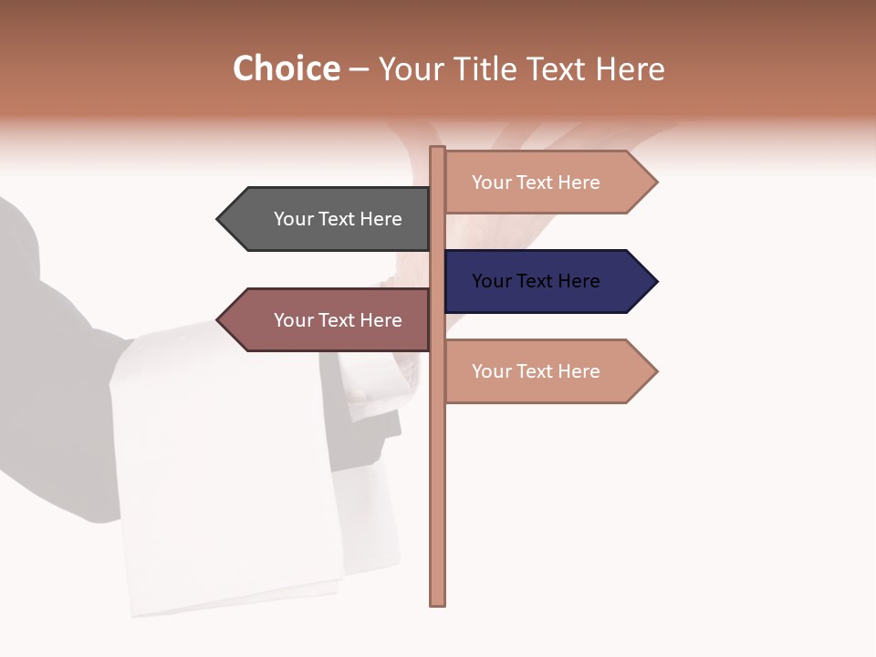 Cutout Tray Over PowerPoint Template