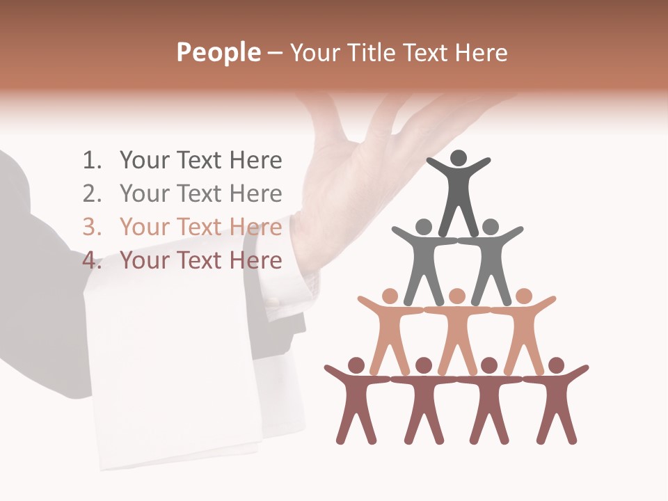 Cutout Tray Over PowerPoint Template