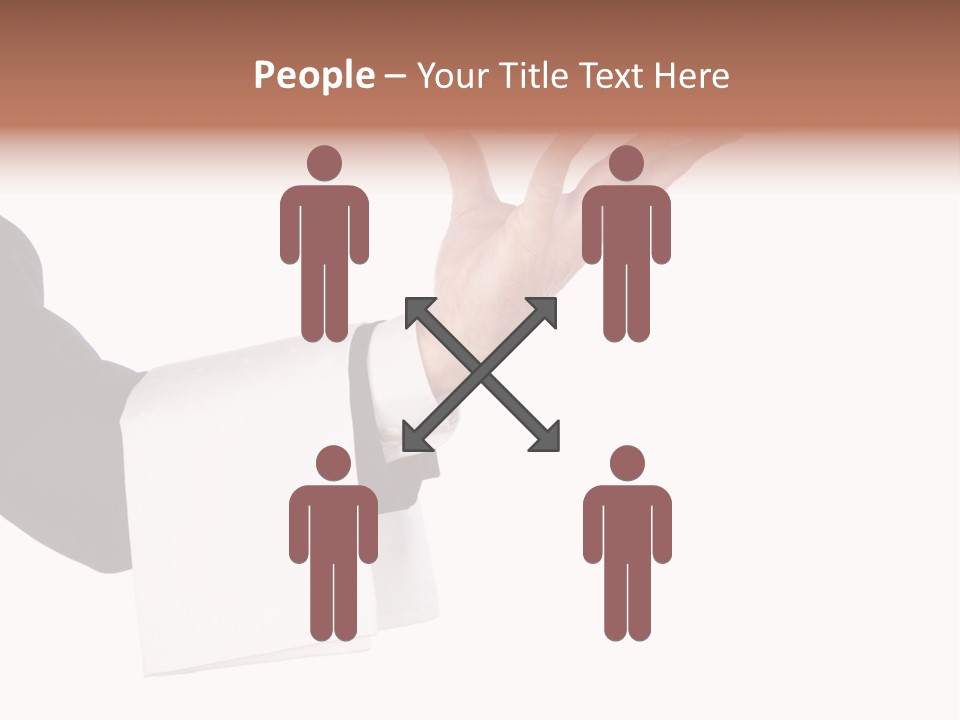 Cutout Tray Over PowerPoint Template