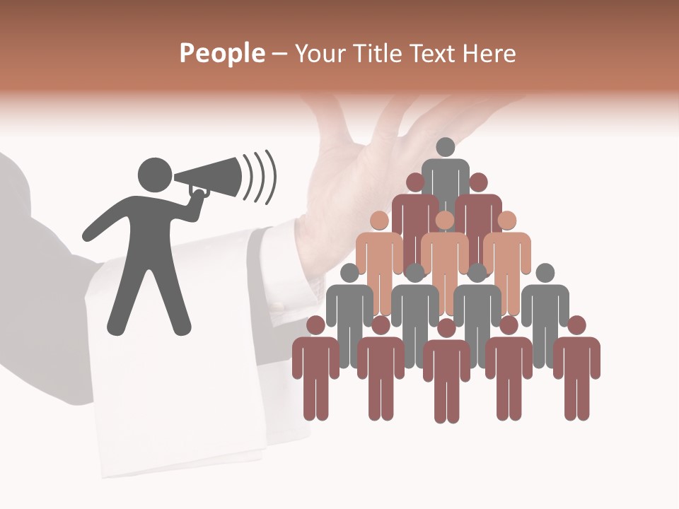 Cutout Tray Over PowerPoint Template