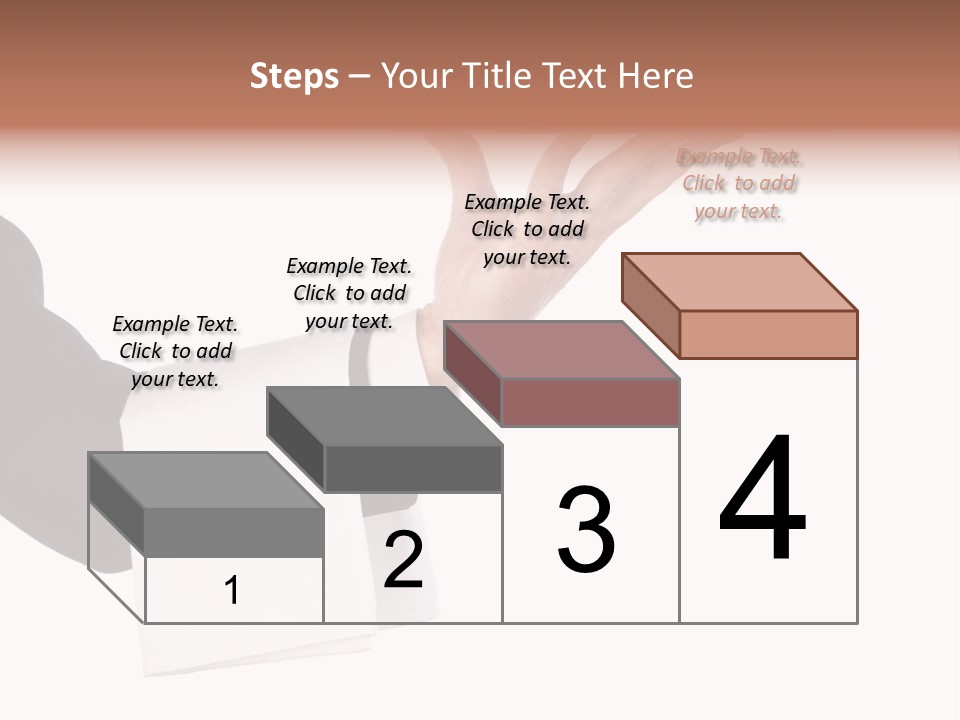 Cutout Tray Over PowerPoint Template