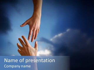 Aid Gesture Handshake PowerPoint Template