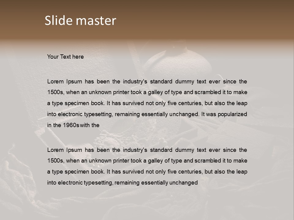 Precious Dust Light PowerPoint Template