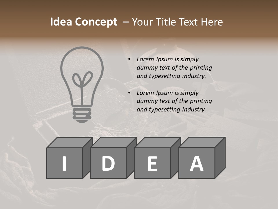 Precious Dust Light PowerPoint Template