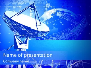 Universe Technology Dishes PowerPoint Template