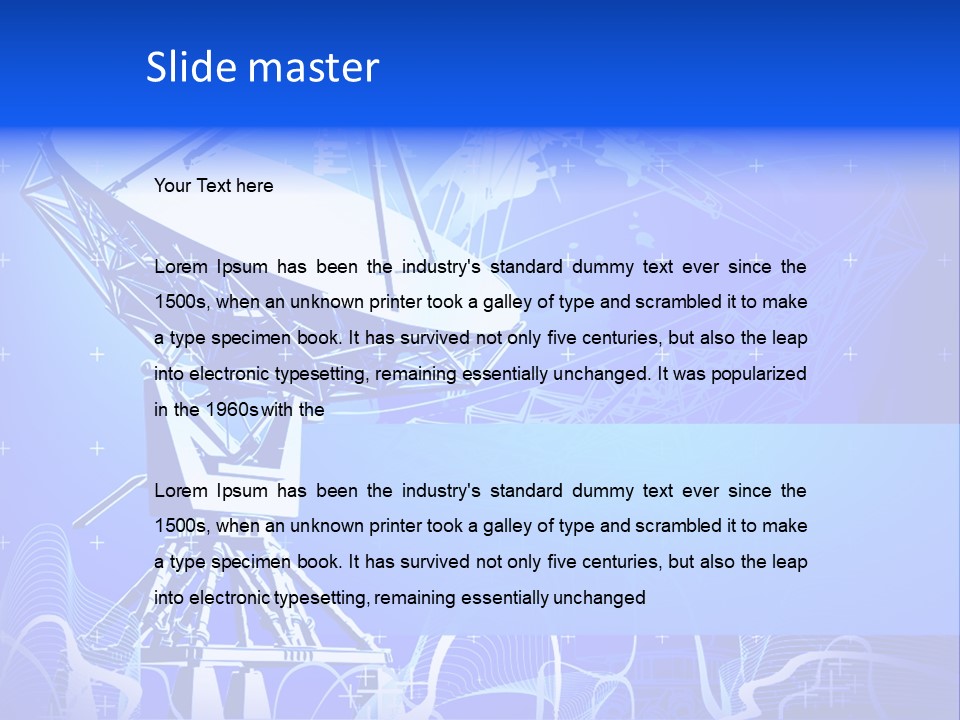 Universe Technology Dishes PowerPoint Template