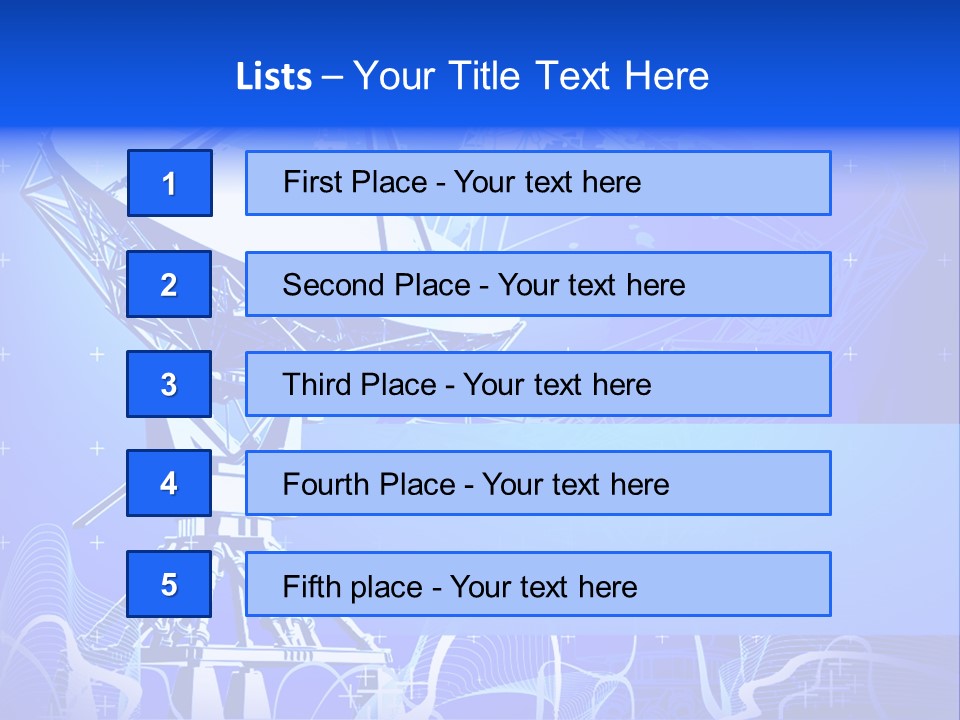 Universe Technology Dishes PowerPoint Template