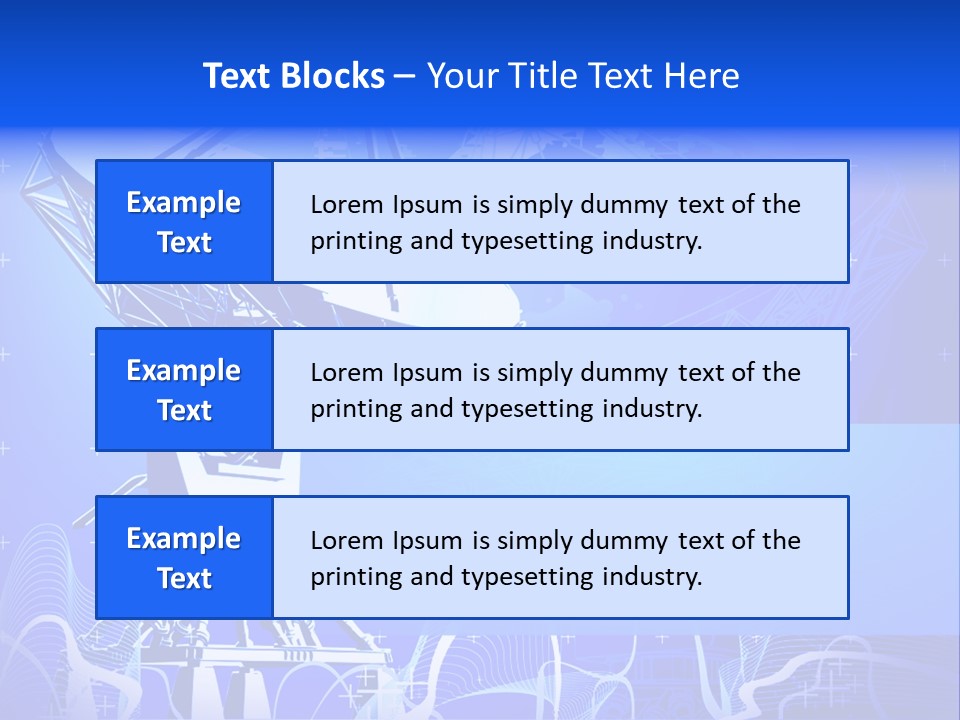 Universe Technology Dishes PowerPoint Template