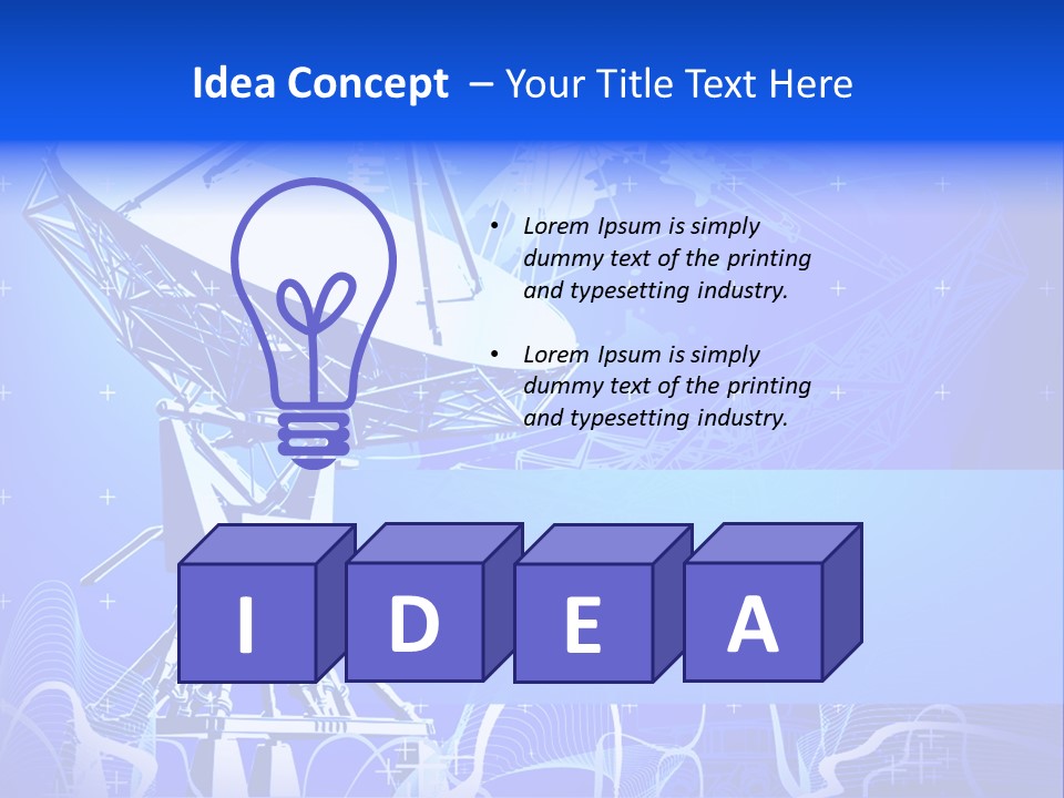 Universe Technology Dishes PowerPoint Template