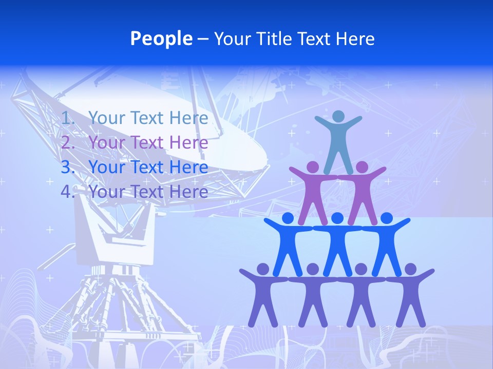 Universe Technology Dishes PowerPoint Template