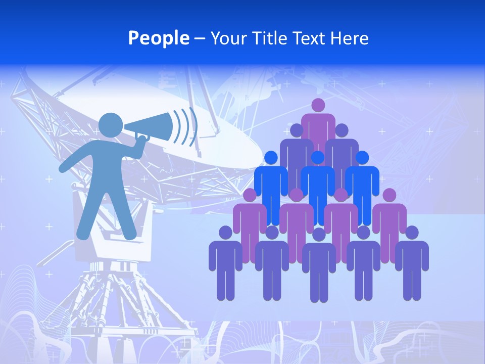 Universe Technology Dishes PowerPoint Template